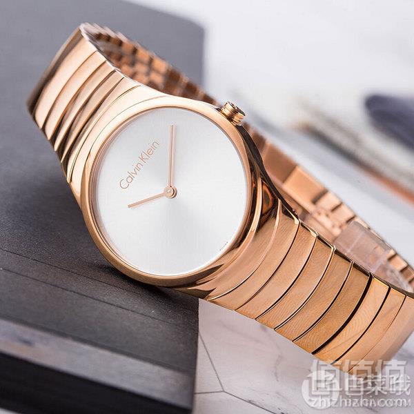 Calvin Klein 卡文克莱 Whirl系列 女士 玫瑰金简约石英腕表 K8A23646390.78元