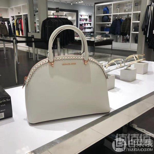 Michael Kors 迈克·科尔斯 MK  Emmy 大号真皮手提贝壳包 白色805.05元