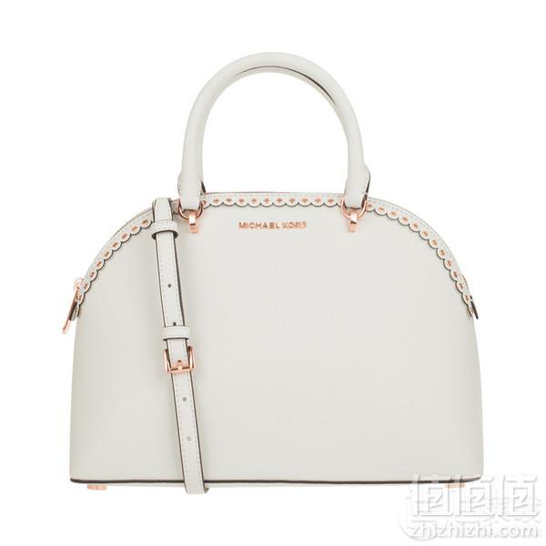 Michael Kors 迈克·科尔斯 MK  Emmy 大号真皮手提贝壳包 白色805.05元