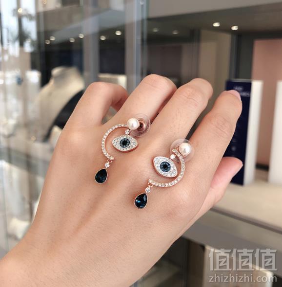 SWAROVSKI 施华洛世奇 Duo Evil Eye 恶魔之眼 5425860 耳环308元包邮包税（下单满减）