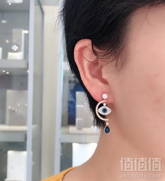 SWAROVSKI 施华洛世奇 Duo Evil Eye 恶魔之眼 5425860 耳环308元包邮包税（下单满减）