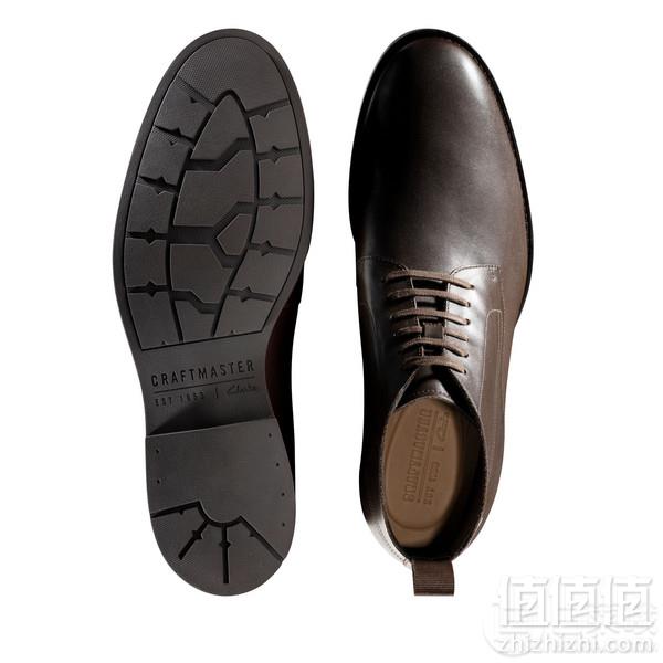 UK9码，Clarks 其乐 Ronnie Up 男士真皮GTX防水短靴275.46元（京东旗舰店折后1369元）