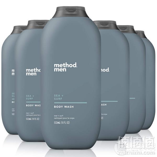 Method Men 曼秀雷敦 海洋和冲浪 天然男士沐浴露  532ml*6瓶274.15元