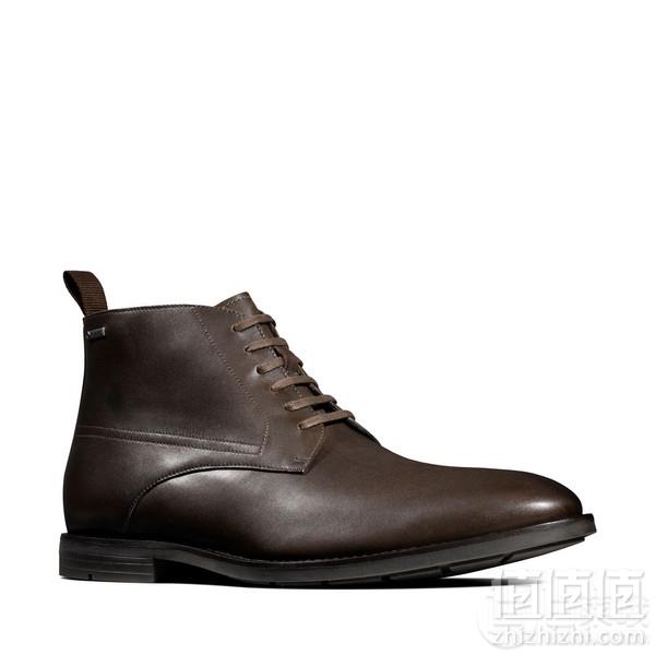 UK9码，Clarks 其乐 Ronnie Up 男士真皮GTX防水短靴275.46元（京东旗舰店折后1369元）
