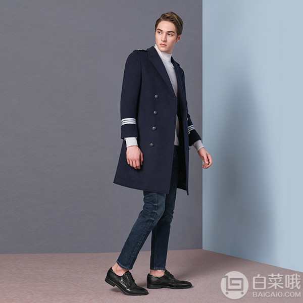 43码，ECCO 爱步 Melbourne墨本系列 男士真皮雕花牛津鞋535.23元