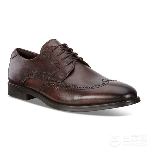 43码，ECCO 爱步 Melbourne墨本系列 男士真皮雕花牛津鞋535.23元