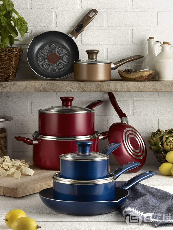 T-fal 特福 带火红点不粘锅14件套 B036SE64672元