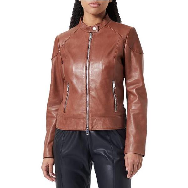 BOSS Hugo Boss 雨果·博斯 C_Saflima1 女士短款羊皮夹克504724821382.3元