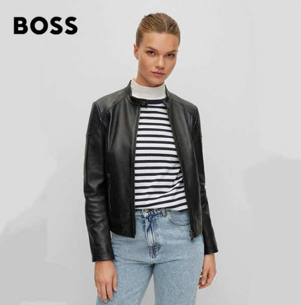 BOSS Hugo Boss 雨果·博斯 C_Saflima1 女士短款羊皮夹克504724821382.3元