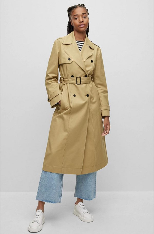 HUGO Hugo Boss 雨果·博斯 Mesendi-2 女士防泼水风衣外套504844721488元
