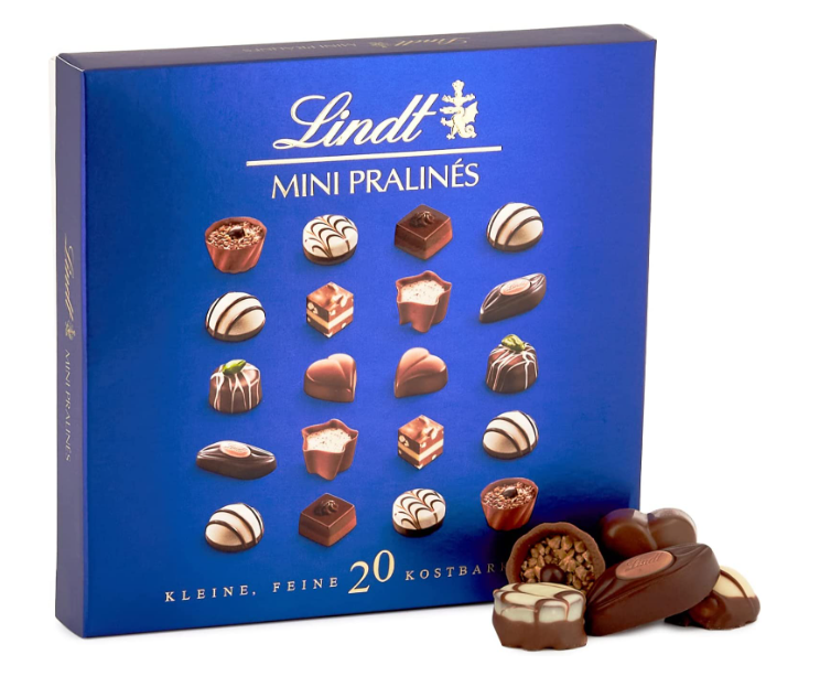 Lindt 瑞士莲 Mini Pralines 迷你花式巧克力糖果礼盒100g*12盒装434.62元（折39.51元/盒）