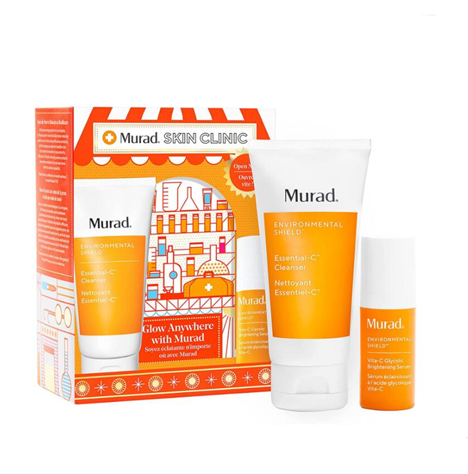 Murad 慕拉 黄金VC光感旅行套装（洁面60ml+精华10mL）123.24元