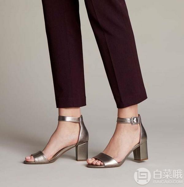 Clarks 其乐 deva MAE女士真皮一字带凉鞋298.07元