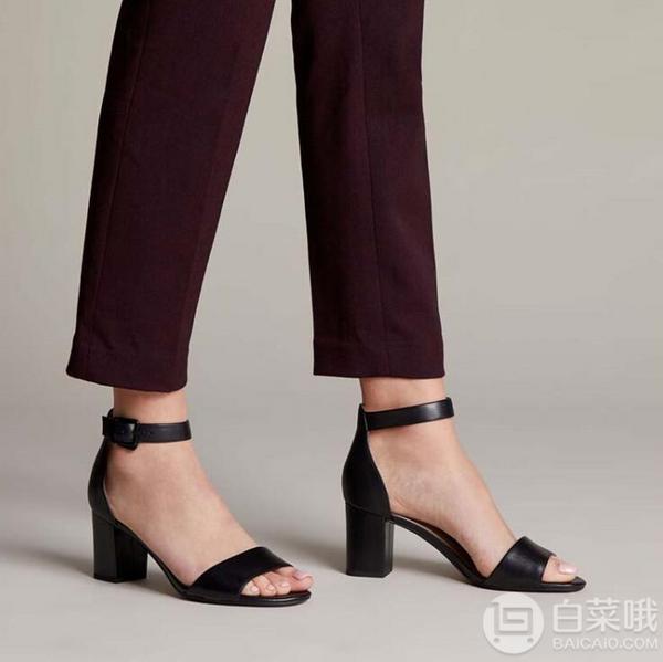 Clarks 其乐 deva MAE女士真皮一字带凉鞋298.07元