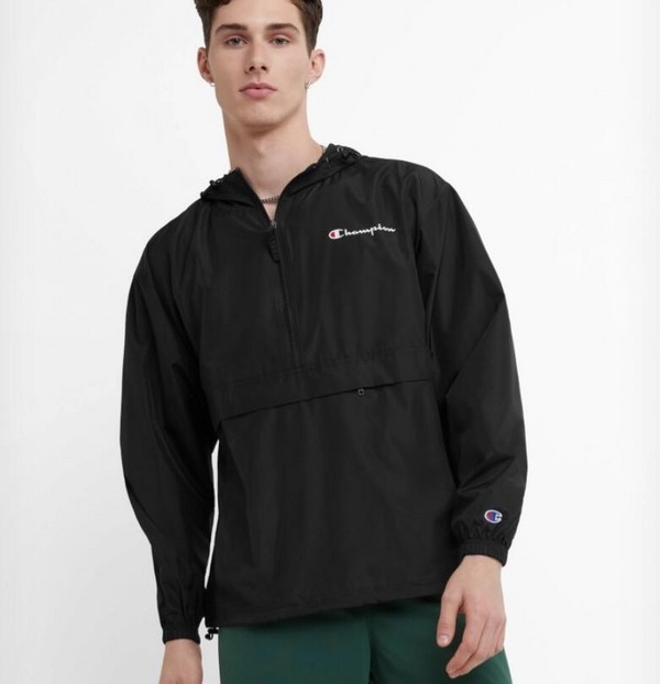 M码，Champion 冠军牌 J1015 情侣款可收纳连帽防风夹克144.75元
