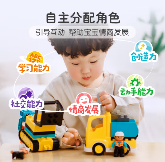 LEGO 乐高 得宝DUPLO 10931 翻斗车和挖掘车套装99元包邮（下单满减）