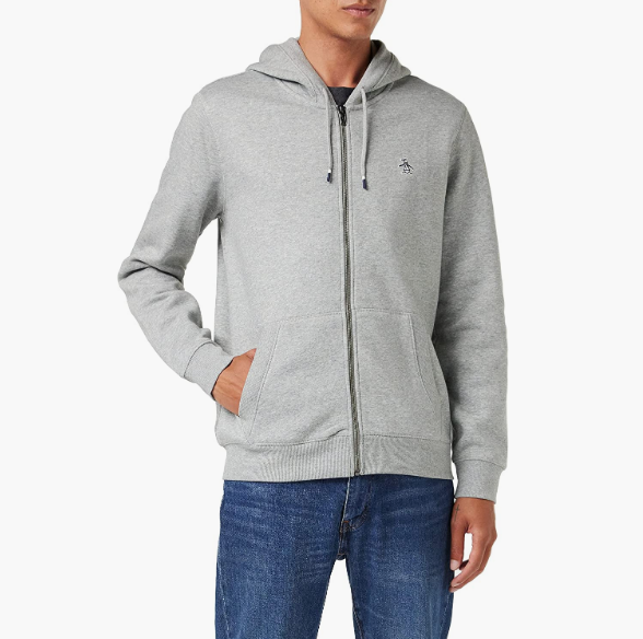 库存浅，Original Penguin 企鹅牌 男士长袖拉链连帽卫衣312.62元
