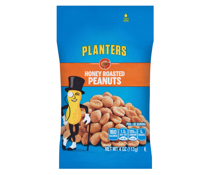 Planters 美国绅士 蜜焗淡盐味烤花生 113g*12袋97.63元