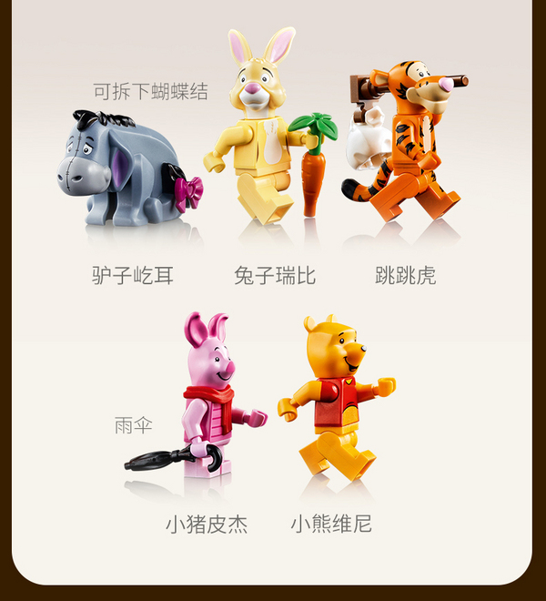 LEGO 乐高 Ideas系列 21326 小熊维尼 1265颗粒473.44元