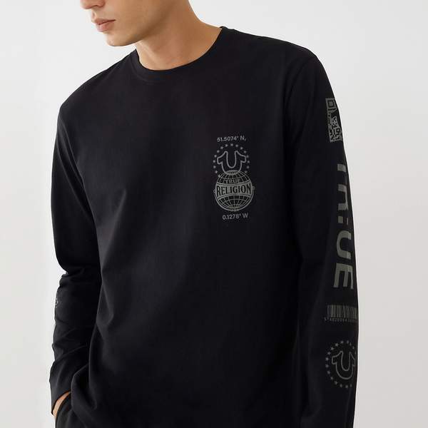 True Religion 真实信仰 男士纯棉宽松长袖T恤106300288.66元