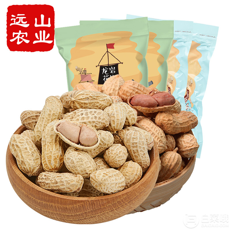 远山农业 福建特产龙岩花生 500g*4袋 蒜香口味29.9元包邮（需领券）