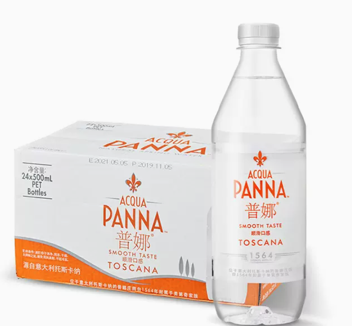 意大利进口，Acqua Panna 普娜 天然矿泉水 500mL*24瓶129元包邮（双重优惠）