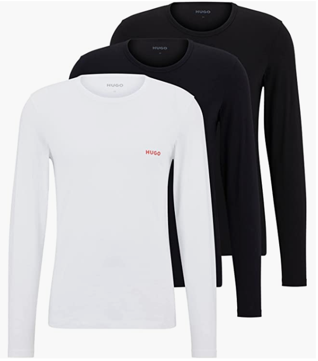 BOSS Hugo Boss 雨果·博斯 男士休闲长袖T恤 3件装293.12元