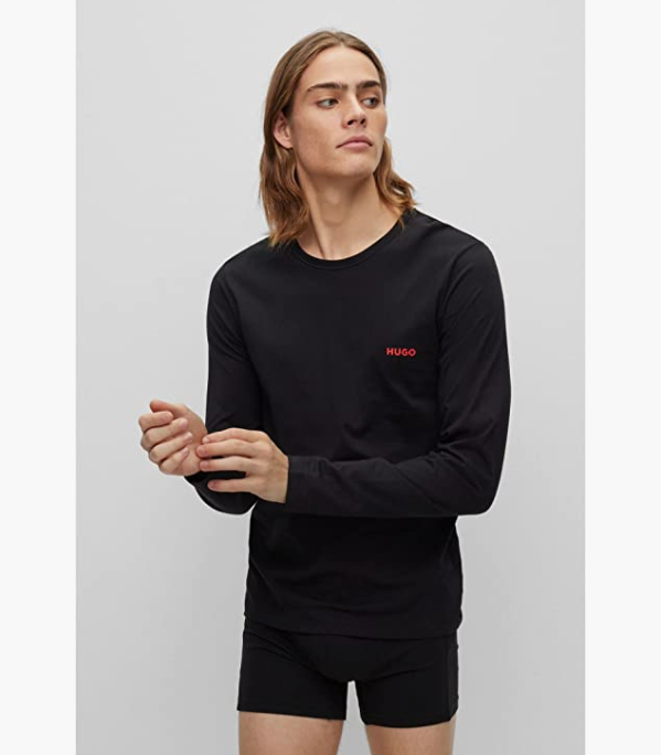 BOSS Hugo Boss 雨果·博斯 男士休闲长袖T恤 3件装293.12元
