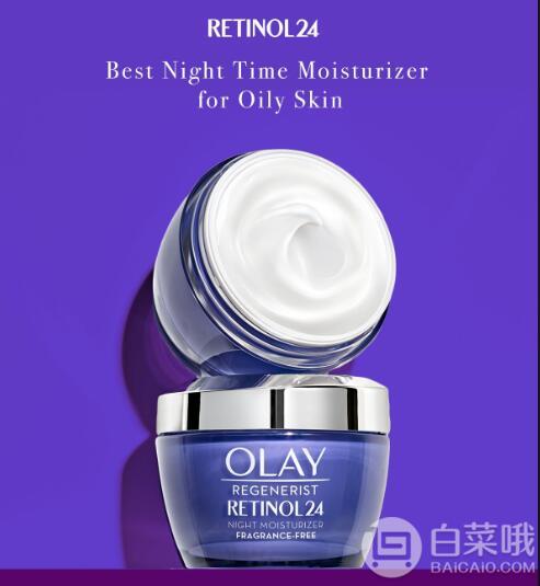 Olay 玉兰油 Retinol24 视黄醇夜间保湿霜晚霜50g+眼霜15mL202.63元（可3件92折）