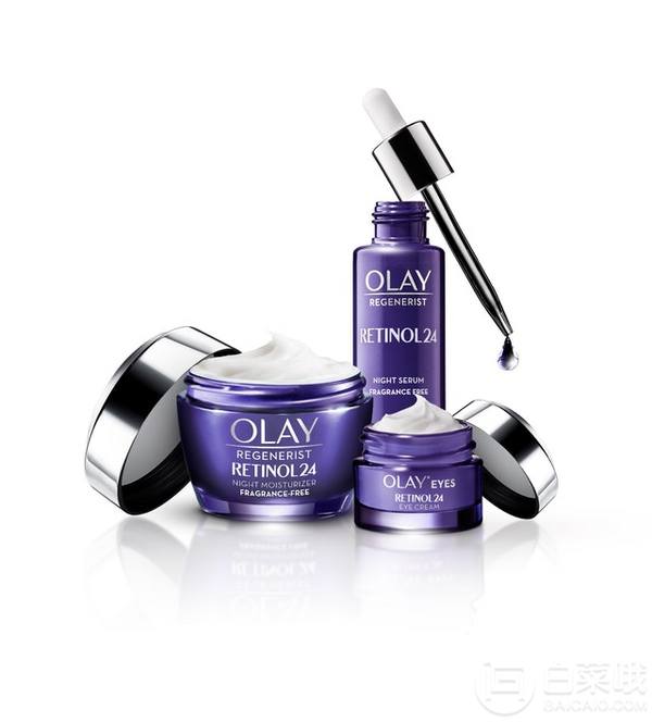 Olay 玉兰油 Retinol24 视黄醇夜间保湿霜晚霜50g+眼霜15mL202.63元（可3件92折）