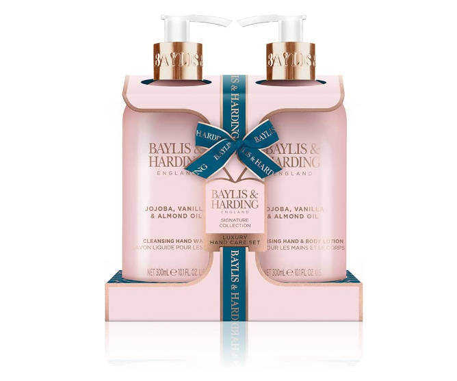 Baylis & Harding 荷荷巴油+香草杏仁油护手套装（洗手液300ml+护手霜300ml）新低45.81元