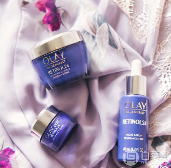 Olay 玉兰油 Retinol24 视黄醇夜间保湿霜晚霜50g+眼霜15mL202.63元（可3件92折）