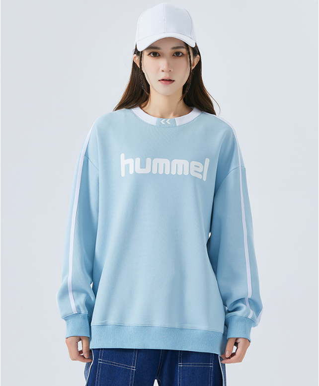 hummel 大黄蜂 2023新款舒适百搭拼色情侣卫衣 4色129元包邮（需领券）