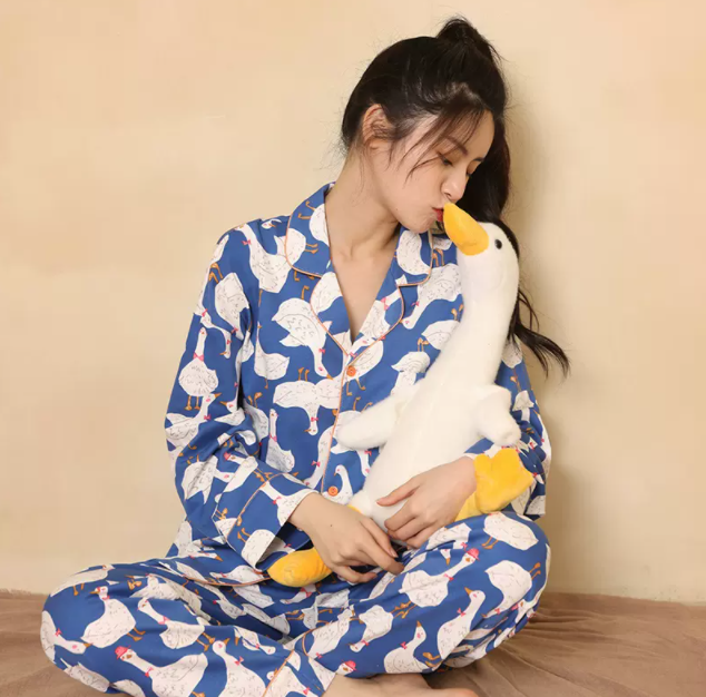 Cottonshell 棉籽壳 女士A类纯棉睡衣居服套装68元包邮（需领券）