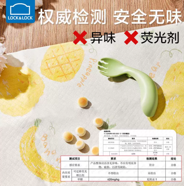 LOCK&LOCK 乐扣乐扣 儿童一次性餐垫 20片19元包邮（需用券）