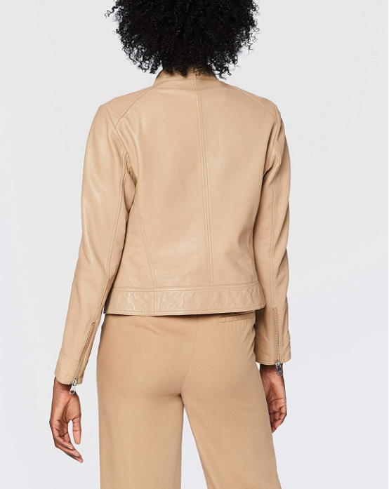 HUGO Hugo Boss 雨果·博斯 Jabelia 女士羊皮短款夹克 504298501376.8元