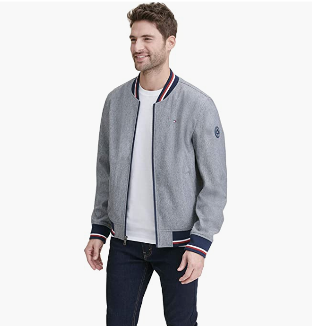 Tommy Hilfiger 汤米·希尔费格 男士罗纹针织飞行员夹克 157AP294421.47元