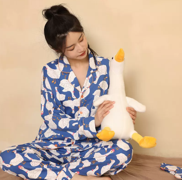 Cottonshell 棉籽壳 女士A类纯棉睡衣居服套装68元包邮（需领券）