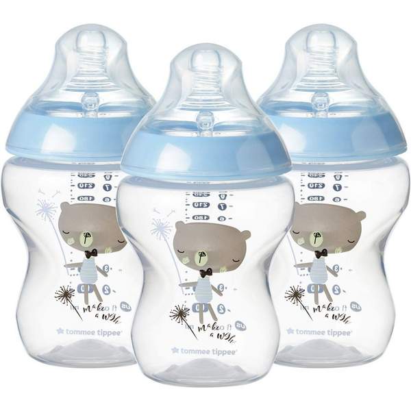 Tommee Tippee Closer to Nature系列 新生儿防胀气奶瓶 260ml*3个92.72元