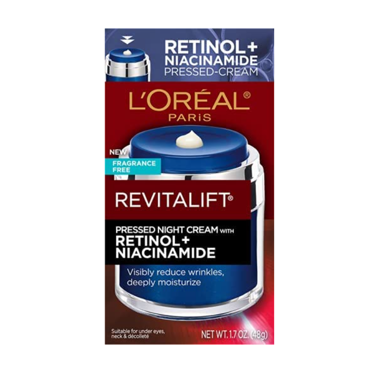 L'Oreal Paris 巴黎欧莱雅 复颜镭射A醇+烟酰胺晚霜 50ml107.18元