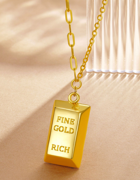 Chow Tai Seng 周大生 足金暴富小金砖项链 4.8g2560.65元包邮（双重优惠）