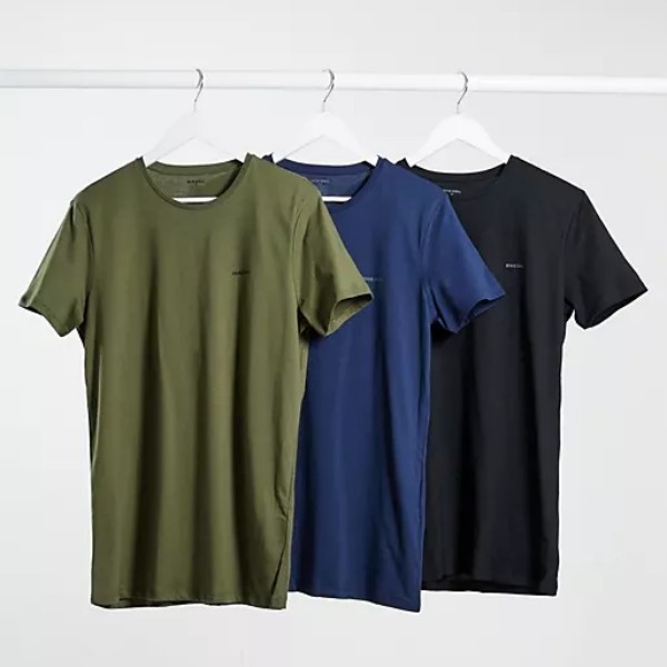 Diesel 迪赛 Umtee-Jake 男士纯棉圆领T恤 3件装196.34元（可3件92折）