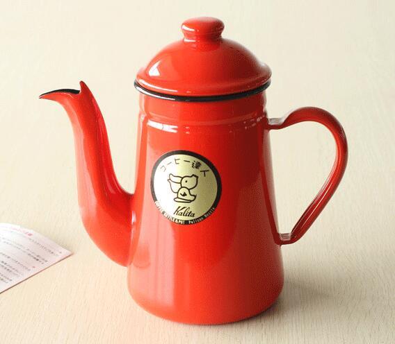 Kalita 卡莉塔 鹤嘴搪瓷珐琅手冲咖啡壶 1L #52123204元