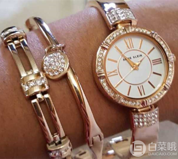 Anne Klein å®å¦®Â·åè±æ© AK/3294GBST  æ½åæ´ä¸å¥æ°´æ¶ å¥³å£«æé¯æè¡¨å¥è£ ä¸¤è²310.97å