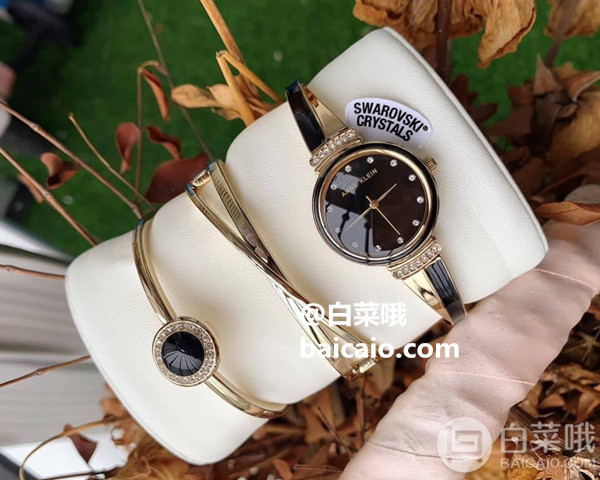 Anne Klein 安妮·克莱恩 AK/3292NVST 施华洛世奇水晶 女士手镯手表套装226.35元