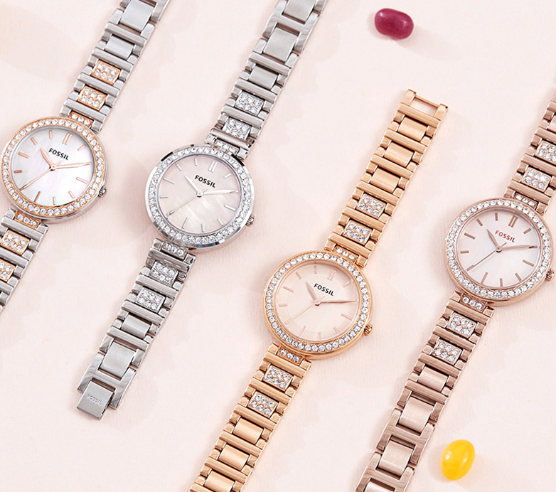 Fossil 化石  满天星系列女士石英手表  BQ3181 3色399元顺丰包邮（需领券）
