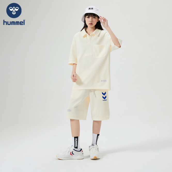 hummel 大黄蜂 2023新款立领POLO衫运动两件套装169元包邮（需领券）