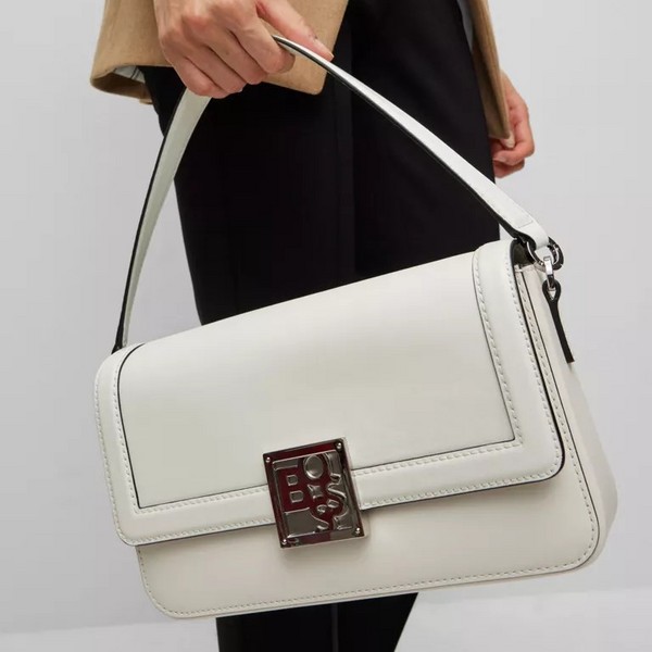 BOSS Hugo Boss 雨果·博斯 Blanca 女士Nappa山羊皮单肩包50472427新低981.81元（Prime会员92折）