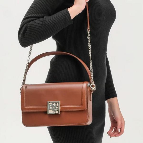 BOSS Hugo Boss 雨果·博斯 Blanca 女士Nappa山羊皮单肩包50472427新低981.81元（Prime会员92折）