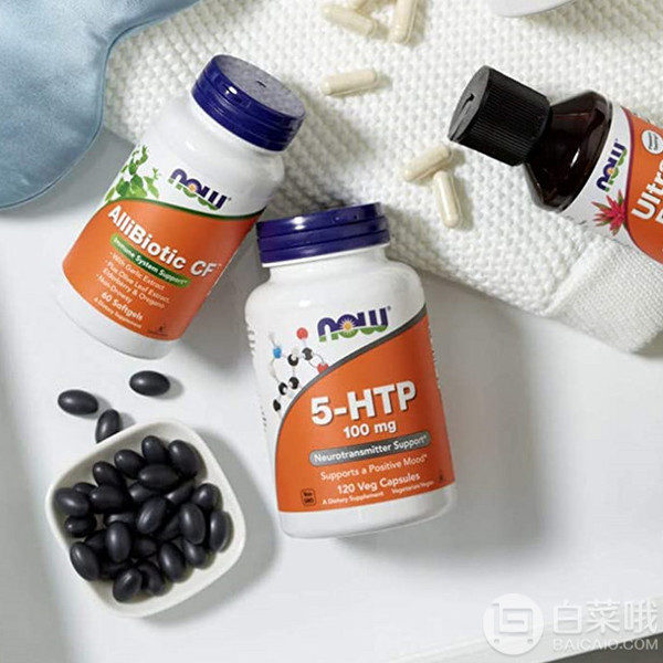 Now Foods 诺奥 安神抗焦虑 五羟色氨酸胶囊100mg*120粒138.33元